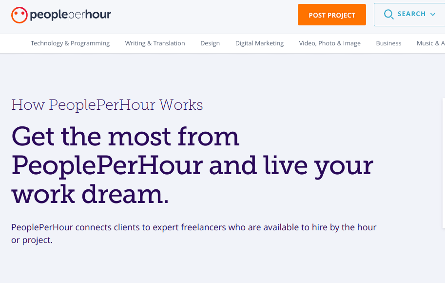 find freelance jobs on peopleperhour