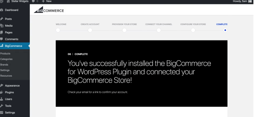 installing BigCommerce store on WordPress sites