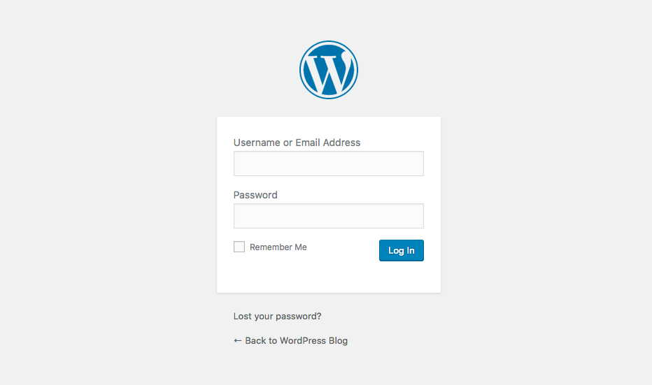 log in to your WordPress blog and start blogging.