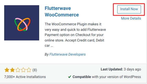 install and activate the Flutterwave WooCommerce plugin on your WordPress site to collect payments