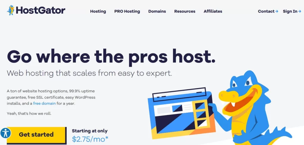 Hostgator web and WordPress Hosting