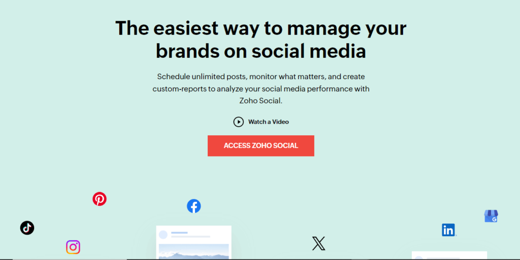 Zoho Social is one of the best social media management tools to use in 2024