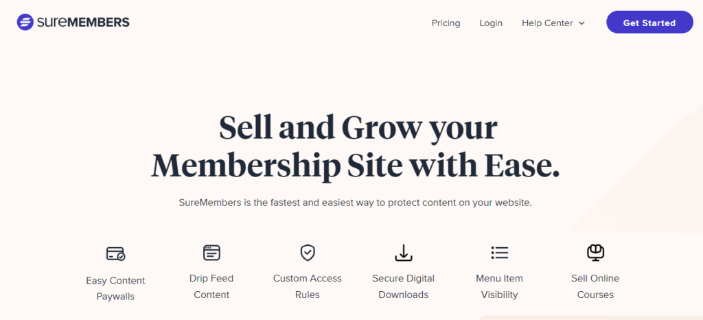 SureMembers, an all-in-one membership plugin for WordPress websites