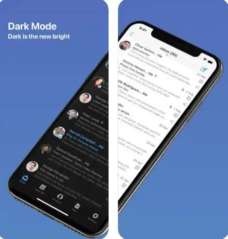Zoho Mail Mobile App Light and Dark Mode