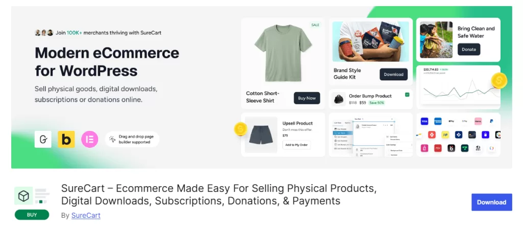 SureCart is a modern ecommerce tool for WordPress users