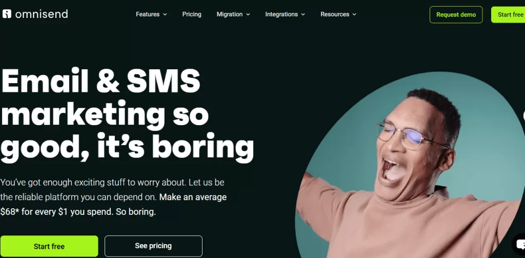 Omnisend is one of top 5 email and sms marketing platforms for ecommerce