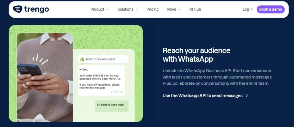 Trengo is a perfect WhatsApp marketing platform for ecommerce businesses.