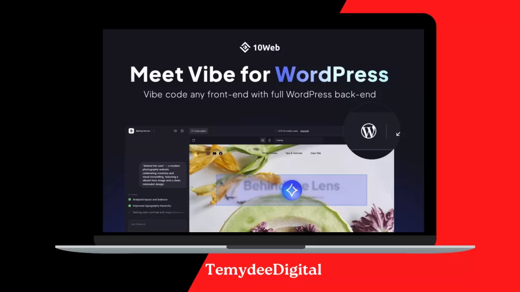 Vibe for WordPress frontend builder by 10Web