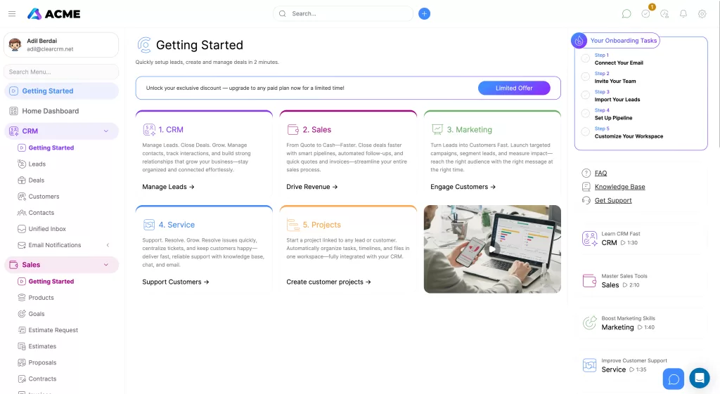 How to get started with ClearCRM