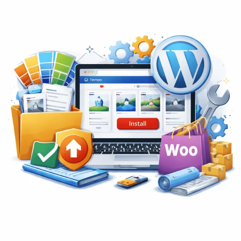 WordPress and Woo theme setup with e-commerce tools on TemydeeDigital