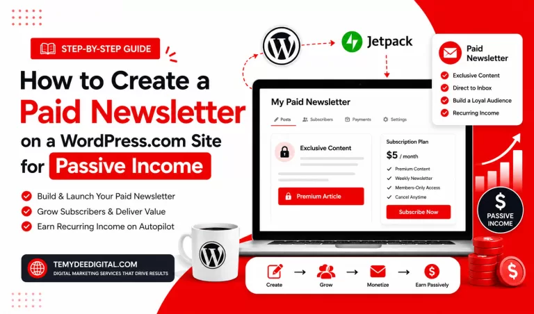 How to Create a Paid Newsletter on a WordPress.com Site for Passive Income
