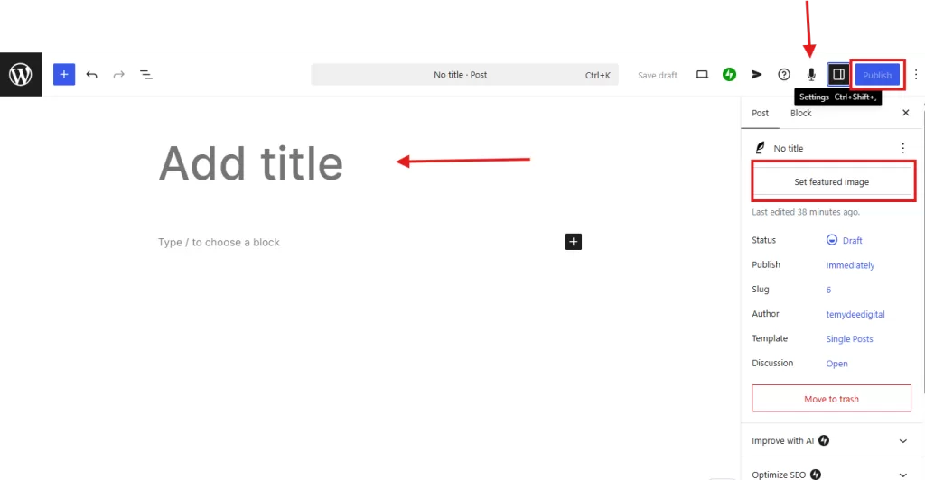 wordpress.com block editor for first time bloggers